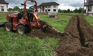 Копка траншей для водопровода в Узловой: цена за метр от 926 руб.
